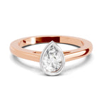 0.75 Ct Emerald Shape Solitaire Diamond Ring