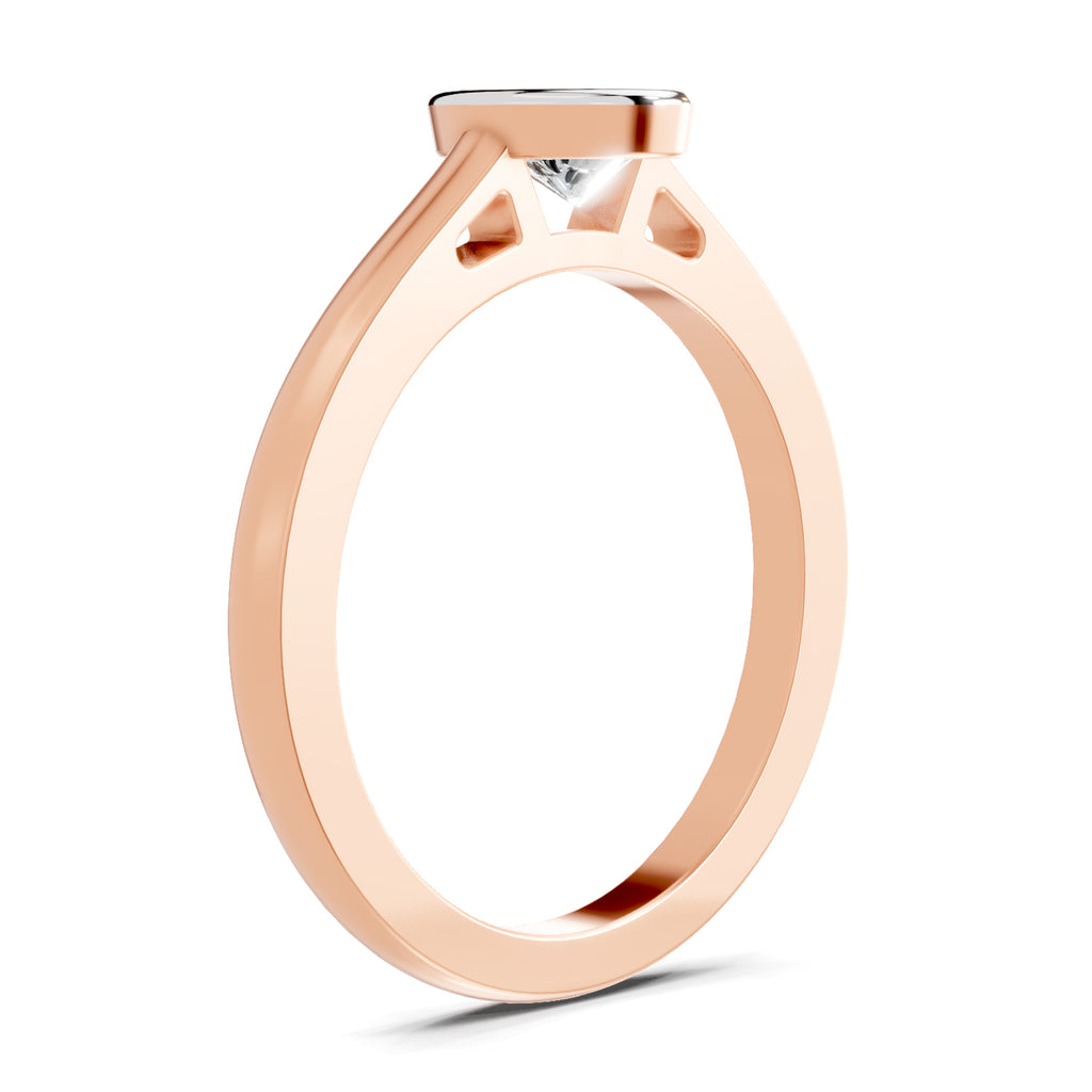 0.50 Ct Pear Shape Solitaire Diamond Ring