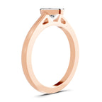 0.50 Ct Pear Shape Solitaire Diamond Ring