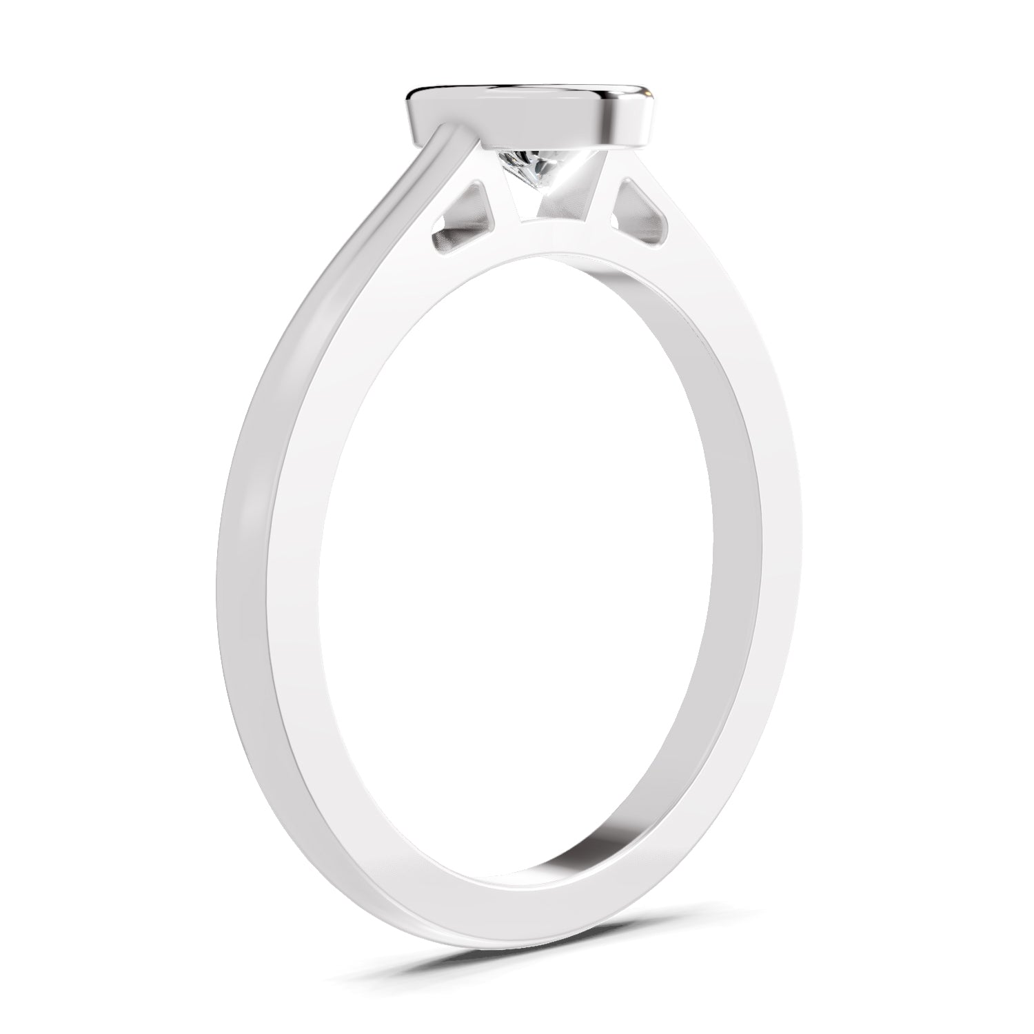 0.50 Ct Pear Shape Solitaire Diamond Ring