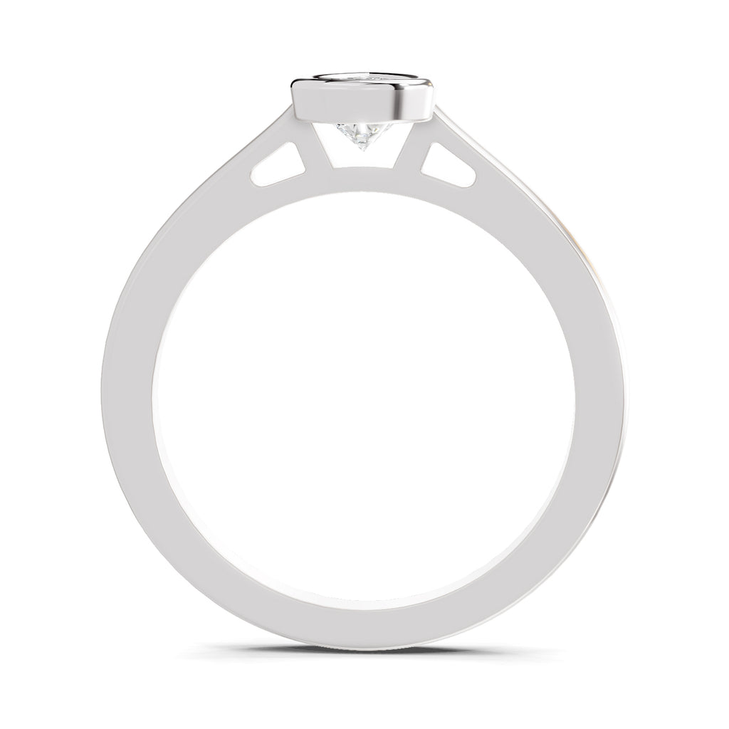 0.50 Ct Pear Shape Solitaire Diamond Ring