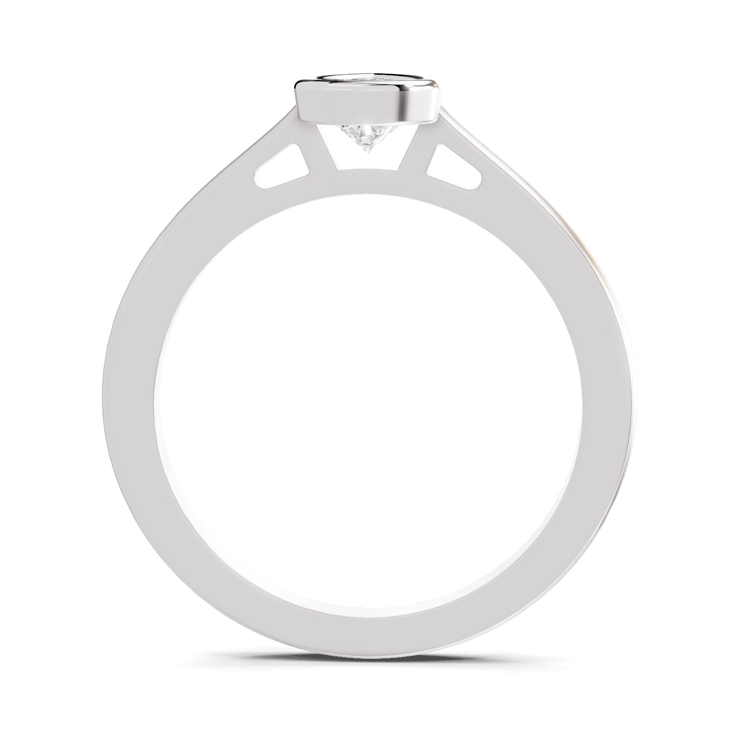 0.50 Ct Pear Shape Solitaire Diamond Ring