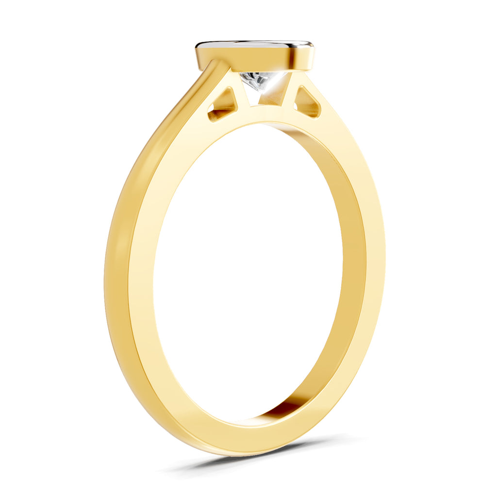 0.50 Ct Pear Shape Solitaire Diamond Ring