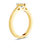 0.50 Ct Pear Shape Solitaire Diamond Ring