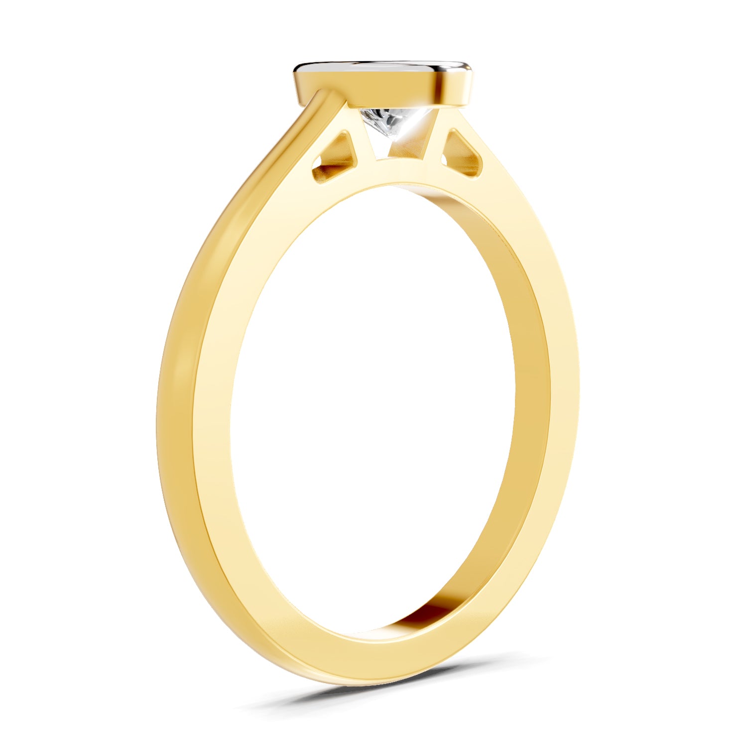 0.50 Ct Pear Shape Solitaire Diamond Ring