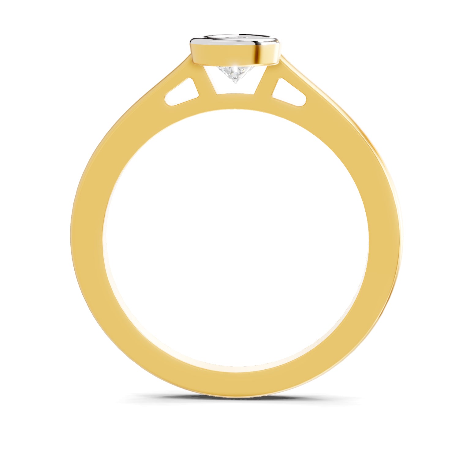 0.50 Ct Pear Shape Solitaire Diamond Ring