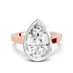 3 Ct Pear Shape Solitaire Diamond Ring