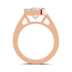 3 Ct Pear Shape Solitaire Diamond Ring