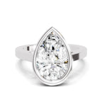 3 Ct Pear Shape Solitaire Diamond Ring