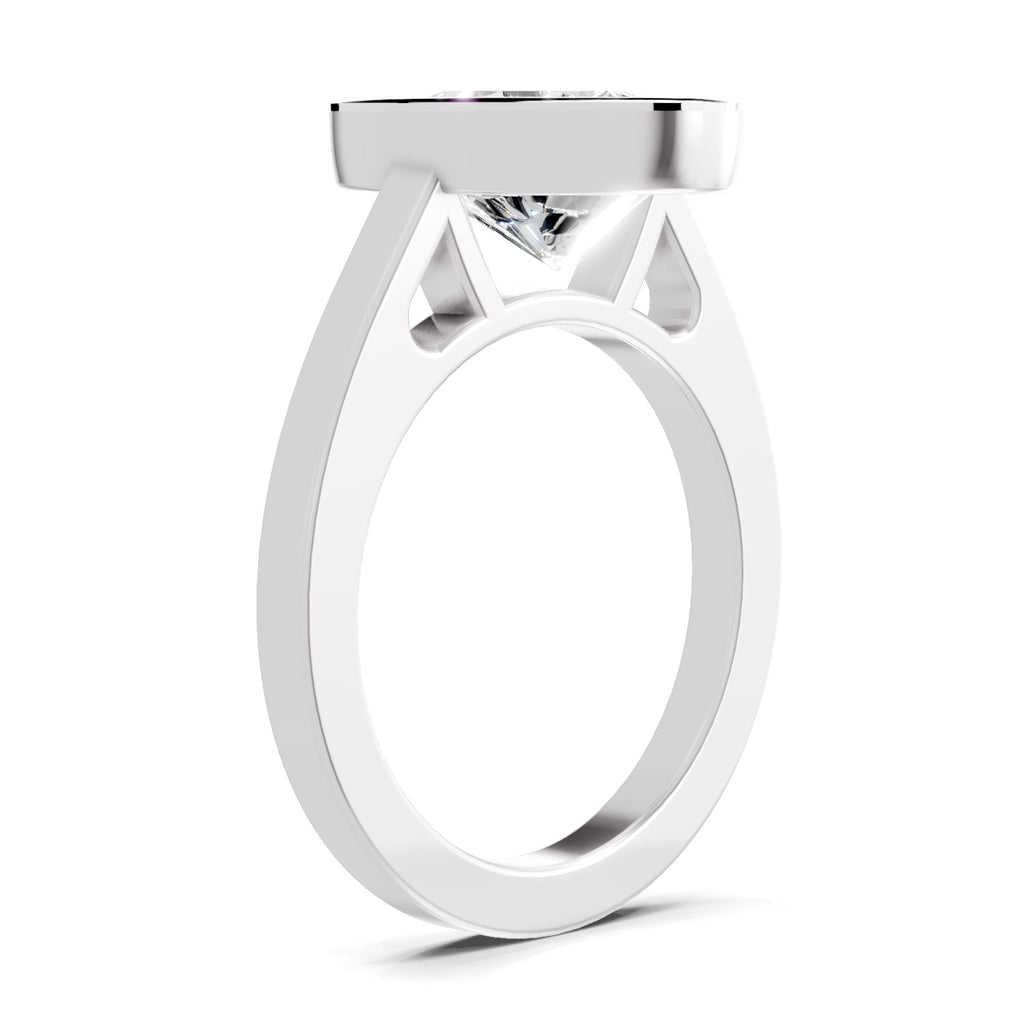 3 Ct Pear Shape Solitaire Diamond Ring