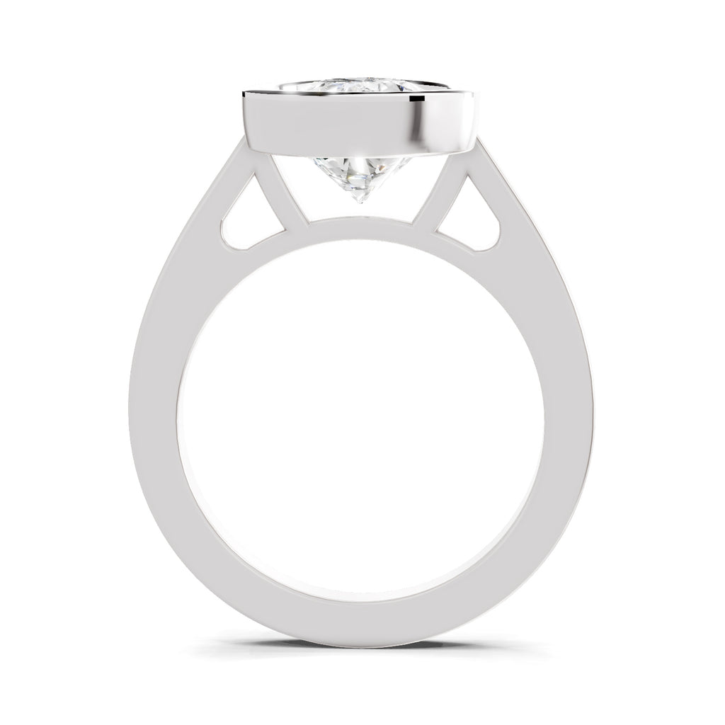 3 Ct Pear Shape Solitaire Diamond Ring