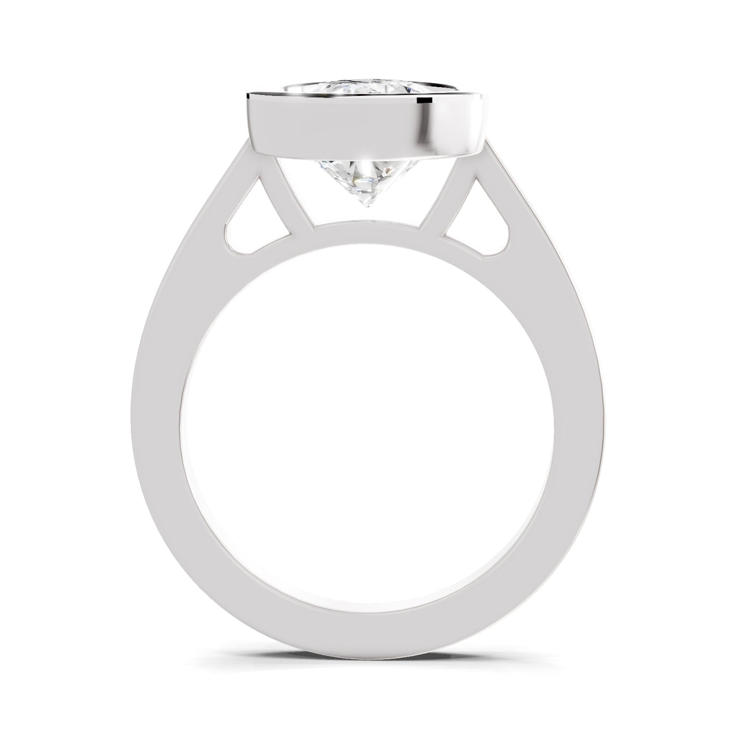 3 Ct Pear Shape Solitaire Diamond Ring