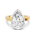 3 Ct Pear Shape Solitaire Diamond Ring