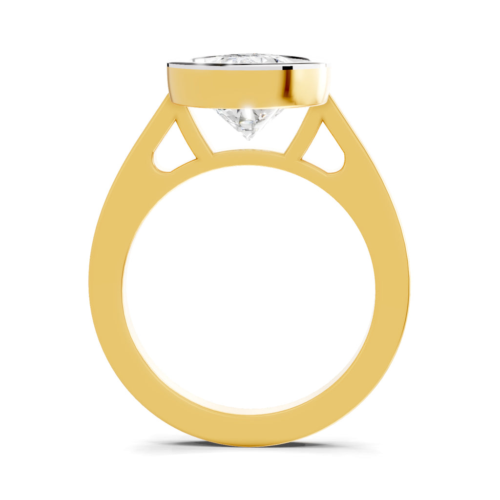 3 Ct Pear Shape Solitaire Diamond Ring