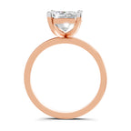 4 Ct Emerald Shape Solitaire Diamond Ring