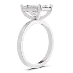 4 Ct Emerald Shape Solitaire Diamond Ring