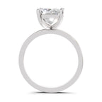 4 Ct Emerald Shape Solitaire Diamond Ring