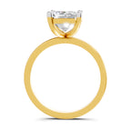 4 Ct Emerald Shape Solitaire Diamond Ring