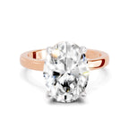 4 Ct Oval Shape Solitaire Diamond Ring