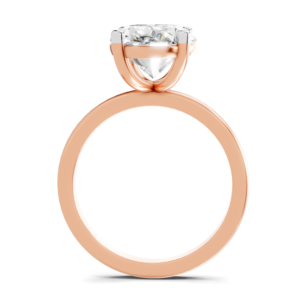 4 Ct Oval Shape Solitaire Diamond Ring