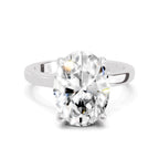 4 Ct Oval Shape Solitaire Diamond Ring