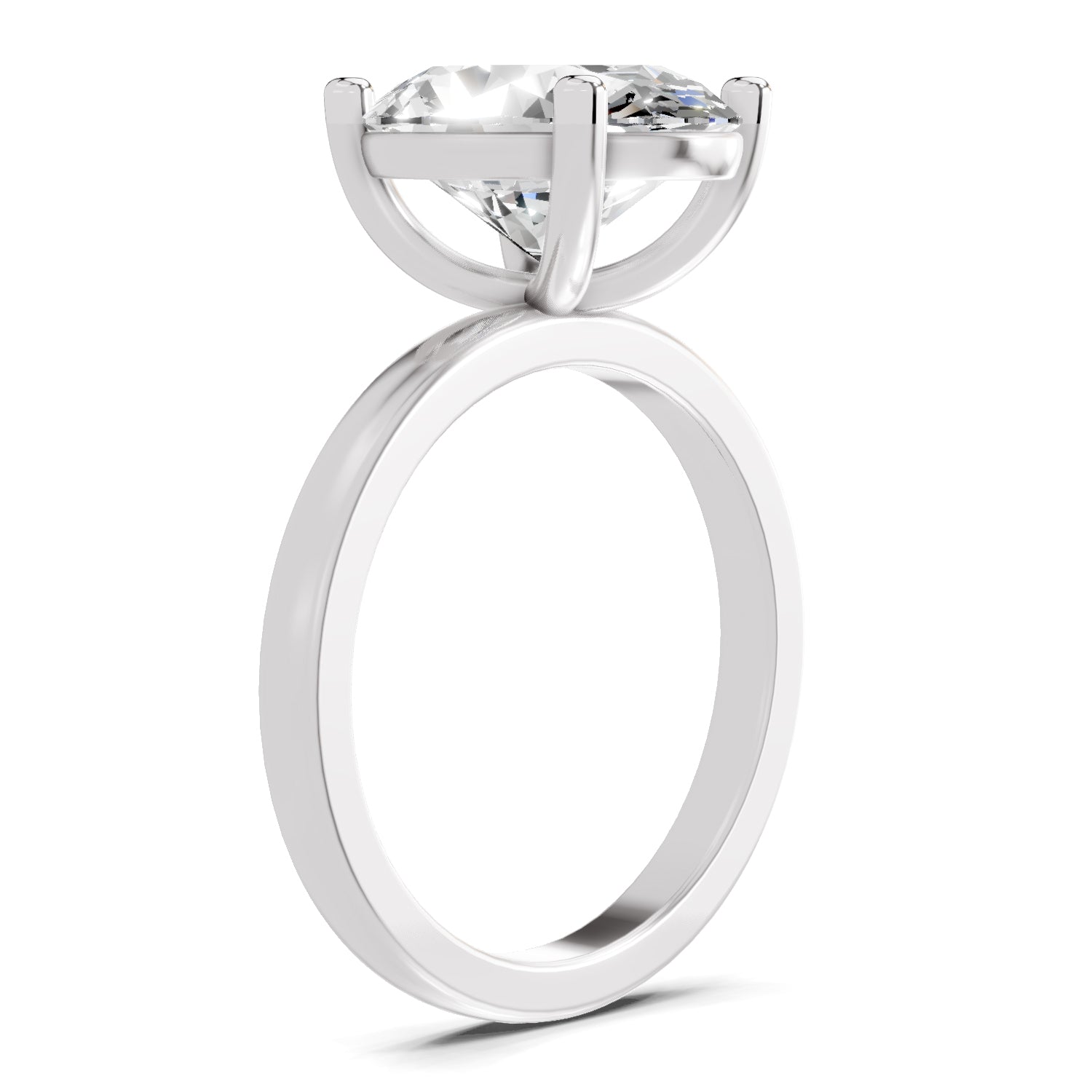 4 Ct Oval Shape Solitaire Diamond Ring