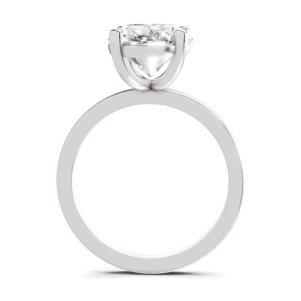 4 Ct Oval Shape Solitaire Diamond Ring