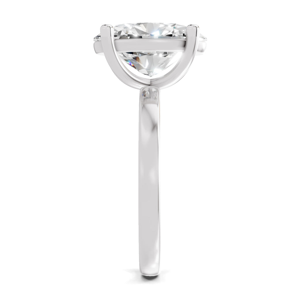 4 Ct Oval Shape Solitaire Diamond Ring