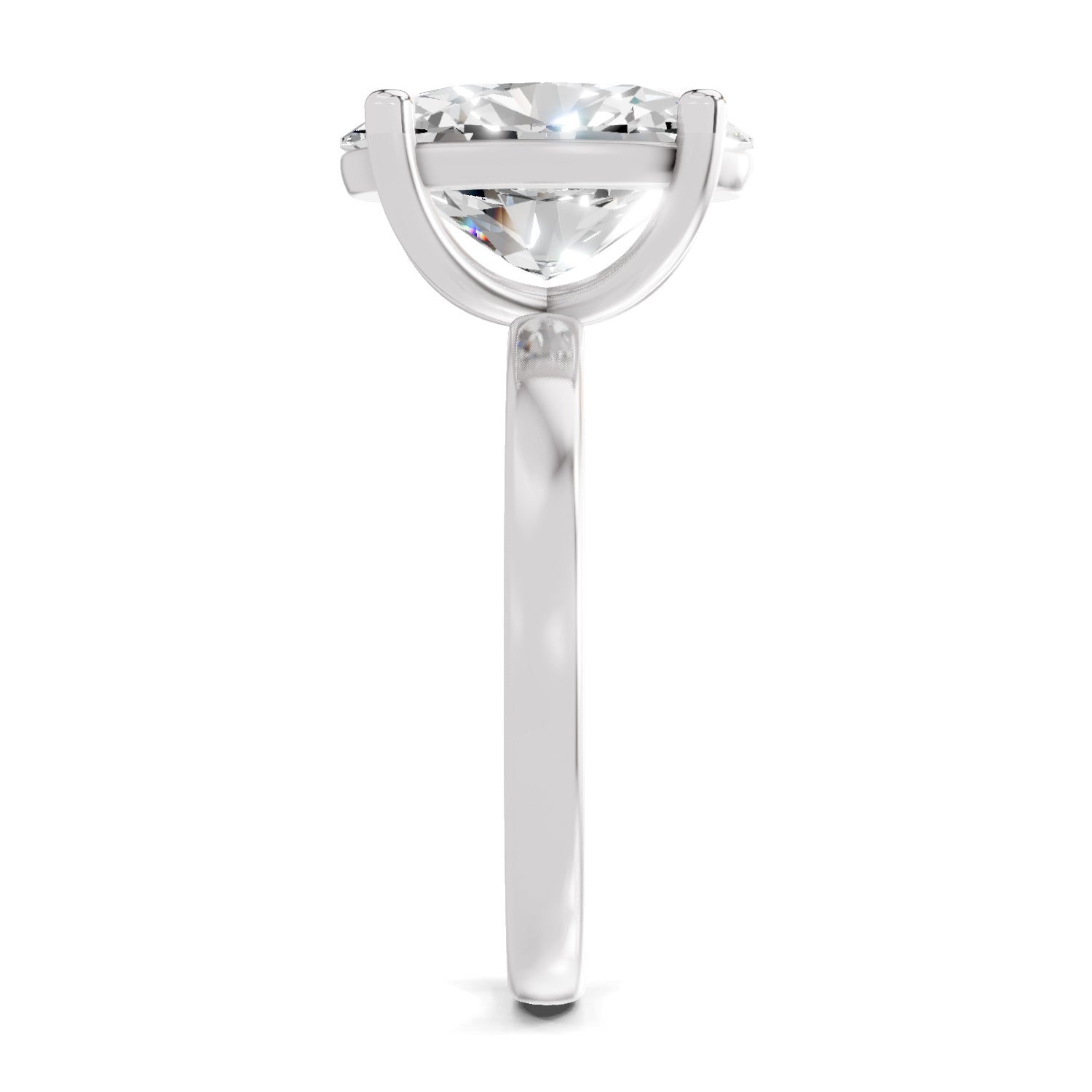 4 Ct Oval Shape Solitaire Diamond Ring