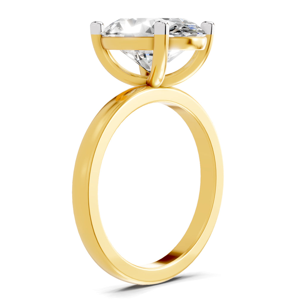 4 Ct Oval Shape Solitaire Diamond Ring