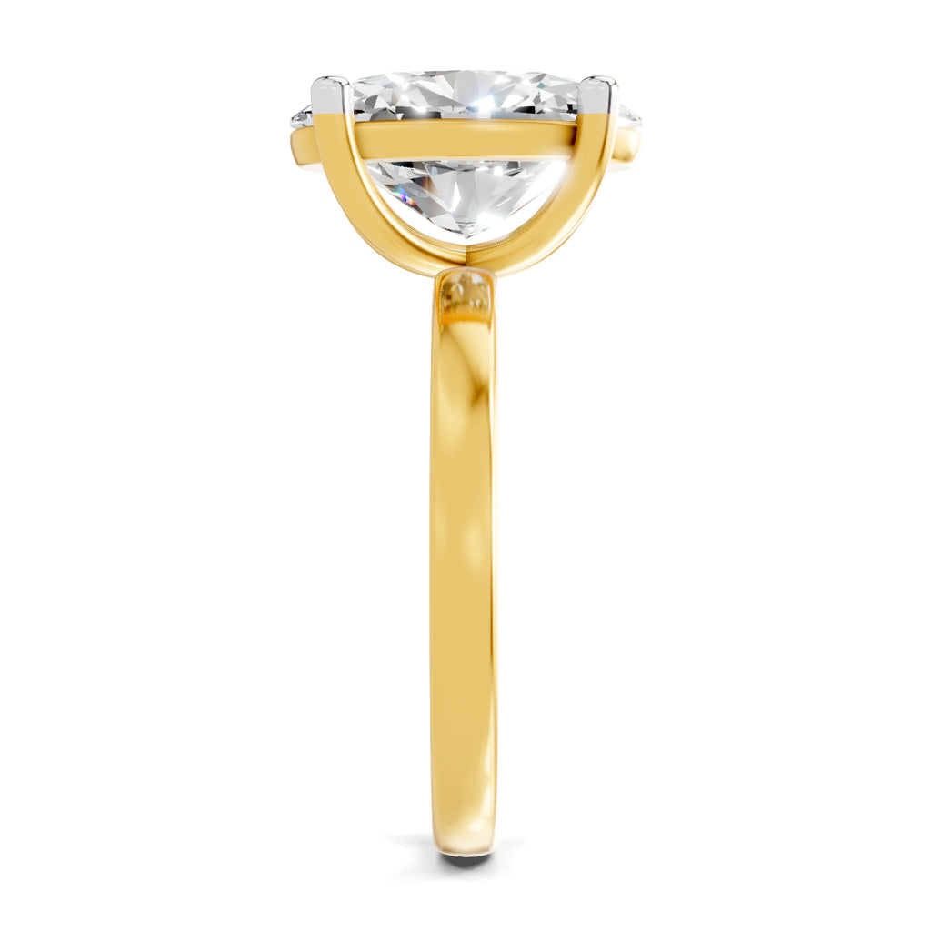 4 Ct Oval Shape Solitaire Diamond Ring
