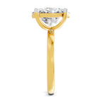 4 Ct Oval Shape Solitaire Diamond Ring