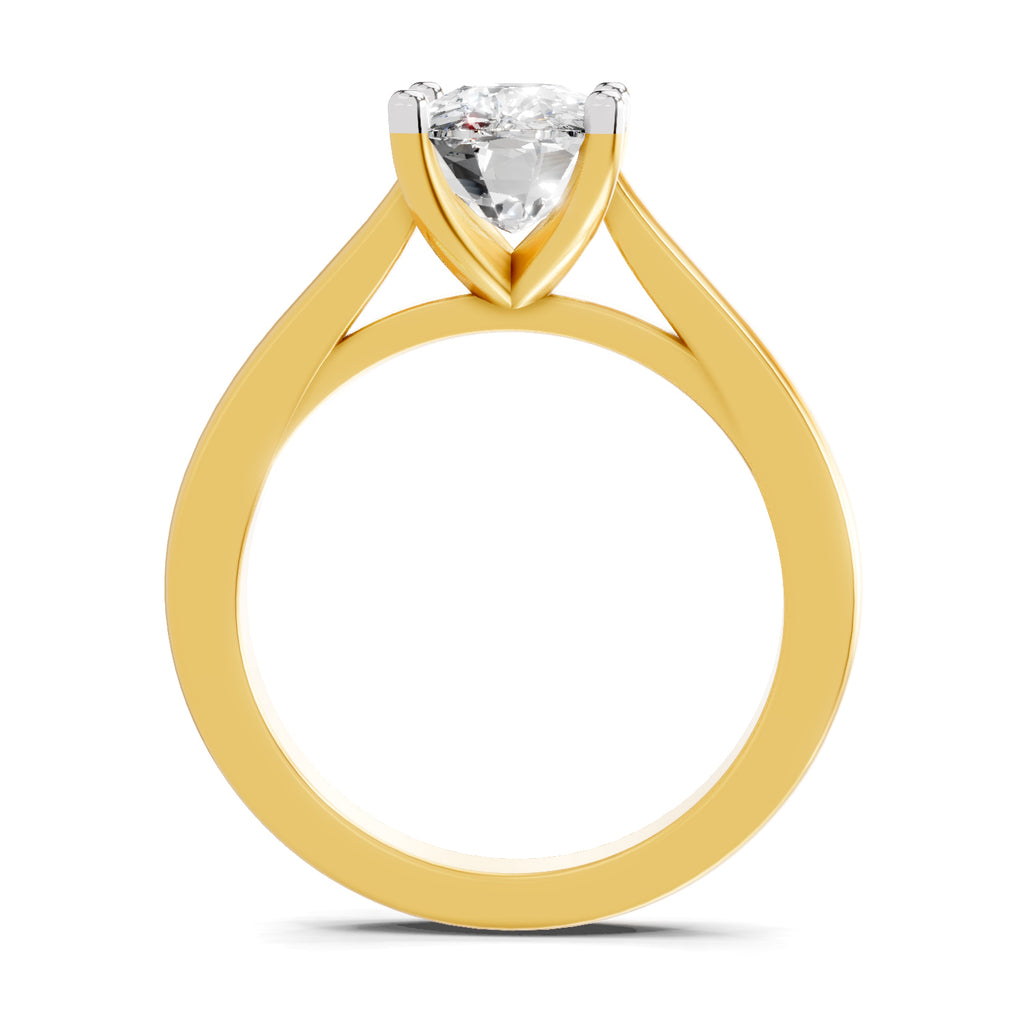 2 Ct Cushion Shape Solitaire Diamond Ring