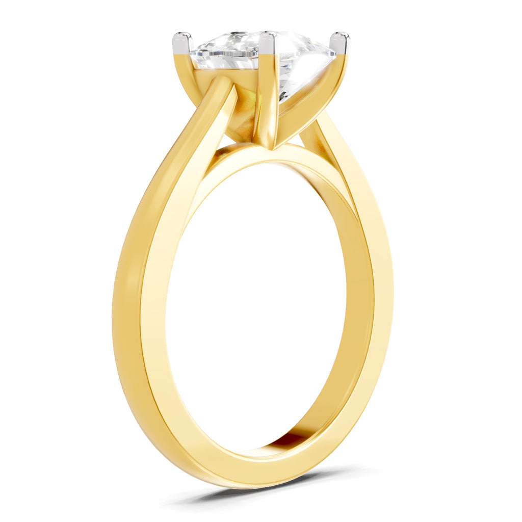 3 Ct Cushion Shape Solitaire Diamond Ring