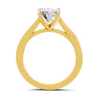 3 Ct Cushion Shape Solitaire Diamond Ring