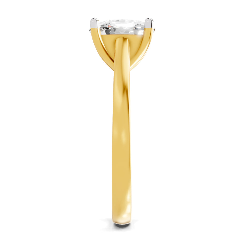 3 Ct Cushion Shape Solitaire Diamond Ring