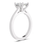 2.1 Ct Emerald Shape Solitaire Diamond Ring