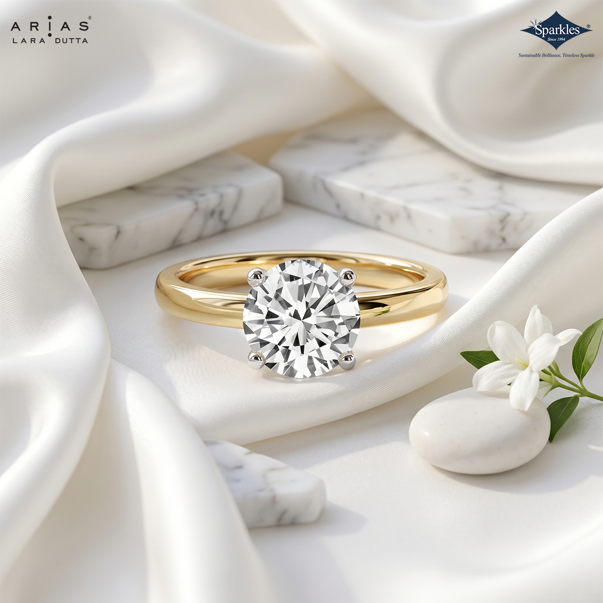 Arias by Lara Dutta Iconic Solitaire Engagement Ring