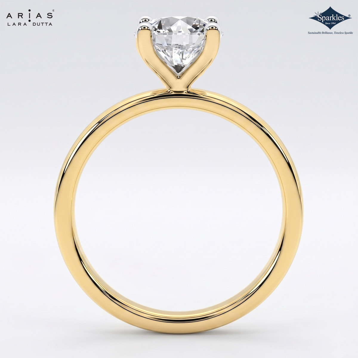 Arias by Lara Dutta Graceful Iconic Solitaire Diamond Engagement Ring