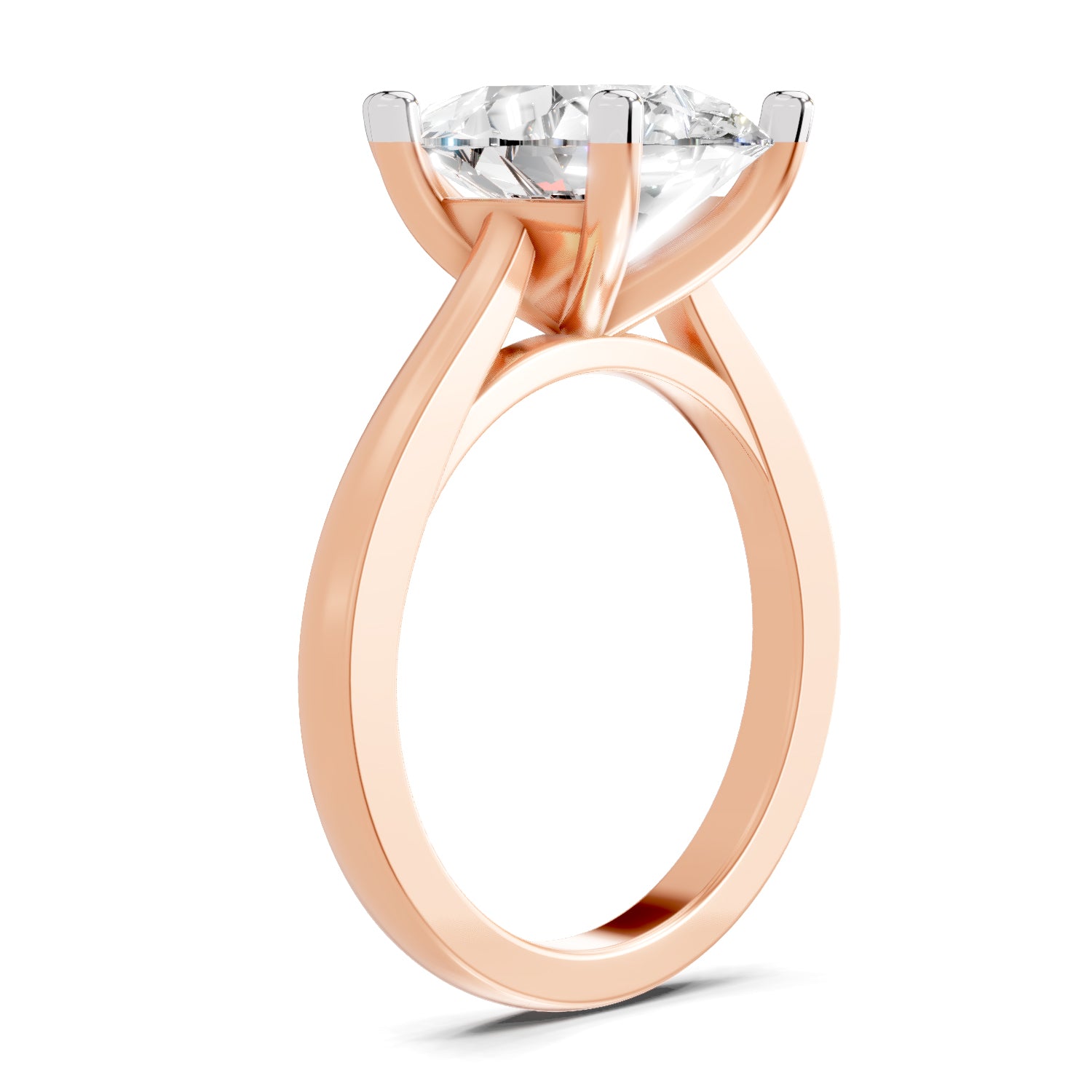 4 Ct Pear Shape Solitaire Diamond Ring