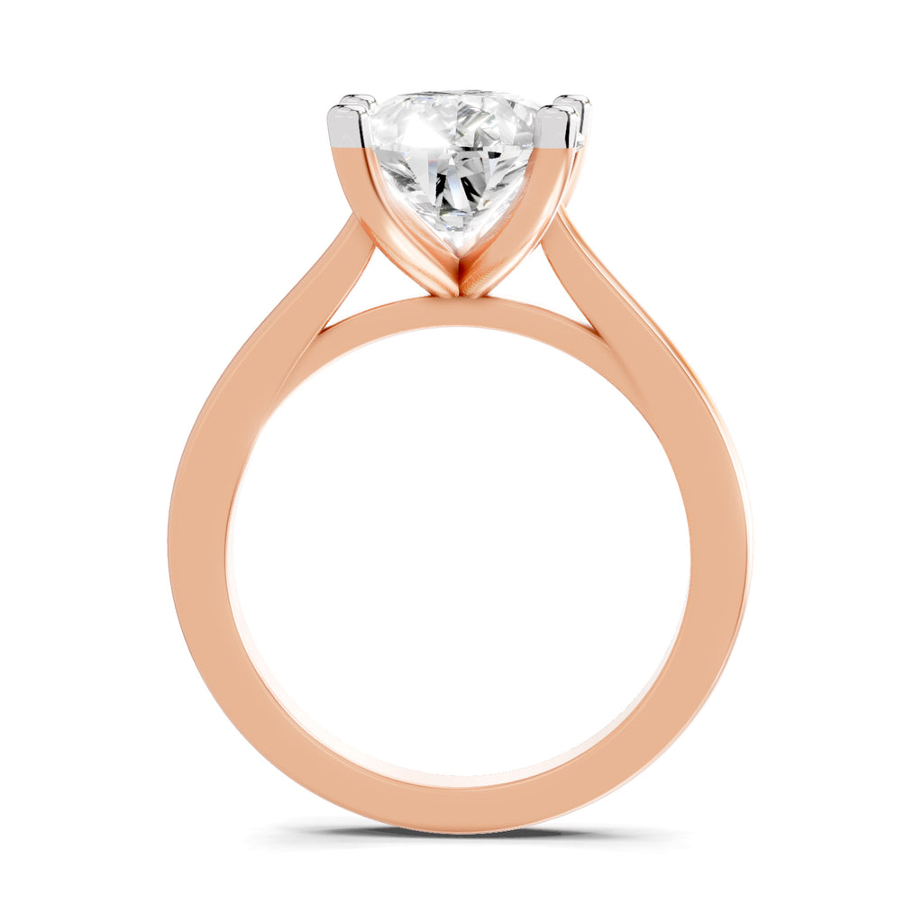 4 Ct Pear Shape Solitaire Diamond Ring