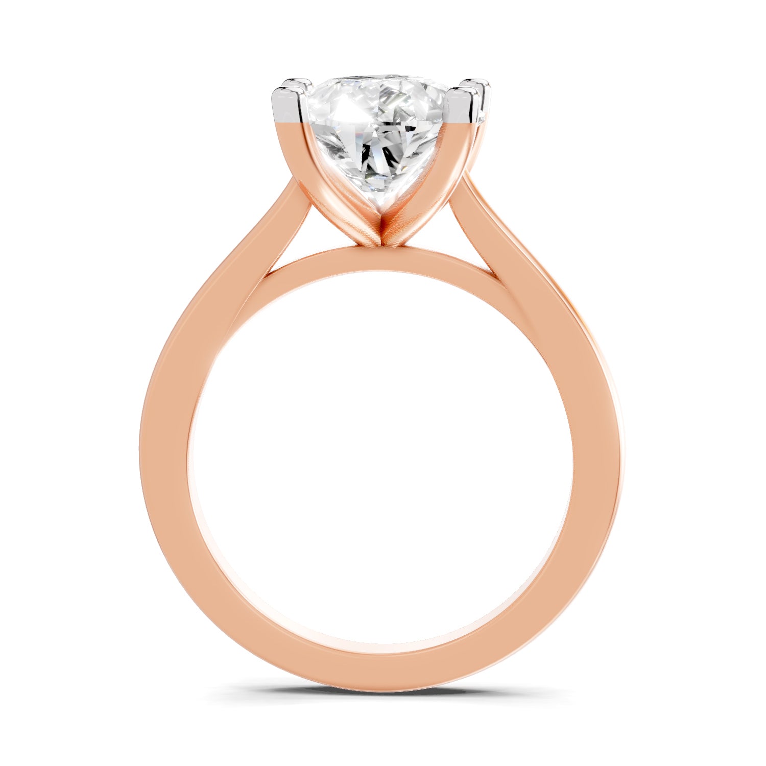 4 Ct Pear Shape Solitaire Diamond Ring