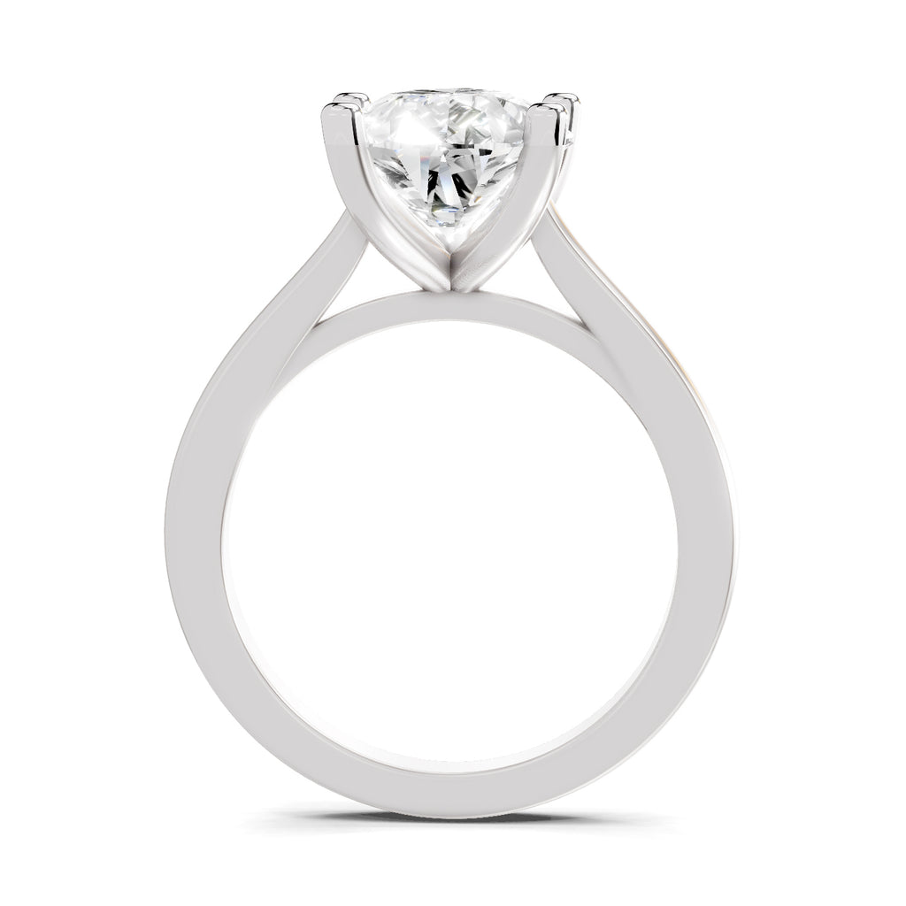 4 Ct Pear Shape Solitaire Diamond Ring