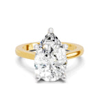4 Ct Pear Shape Solitaire Diamond Ring