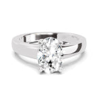 1 Ct Oval Shape Solitaire Diamond Ring