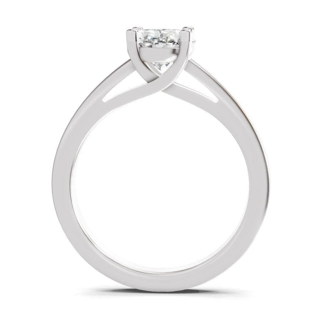 1 Ct Oval Shape Solitaire Diamond Ring