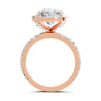 5.71 Ct Cushion Shape Halo Diamond Ring