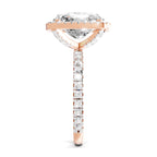5.71 Ct Cushion Shape Halo Diamond Ring