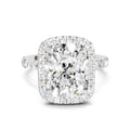 5.71 Ct Cushion Shape Halo Diamond Ring