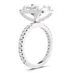 5.71 Ct Cushion Shape Halo Diamond Ring